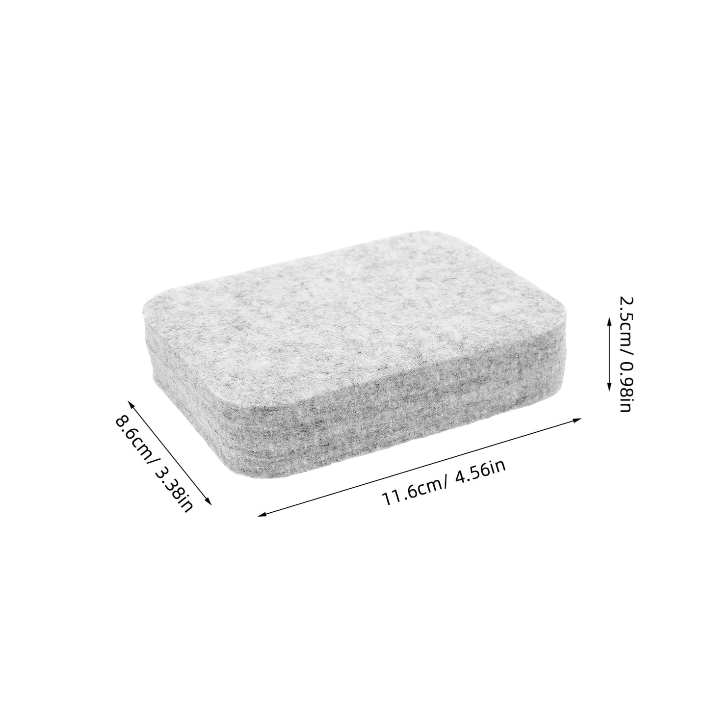 HOOWIFFY High Density Grey Needle Felting Cushion with Wool Material for Home and Studio V1189-WXFWAL-20260326-02668