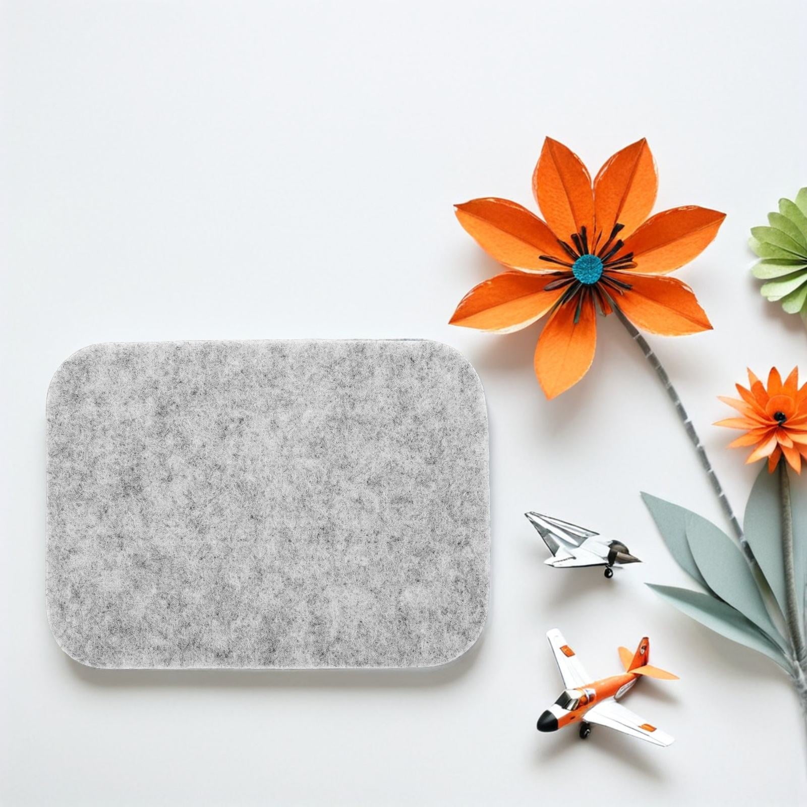 HOOWIFFY High Density Grey Needle Felting Cushion with Wool Material for Home and Studio V1189-WXFWAL-20260326-02668