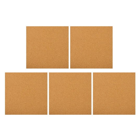 HOOWIFFY 5Pcs Sound Insulation Cork Board Tiles with Self Adhesive Backing for Wall Decor V1189-WXFWAL-20260326-02669