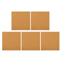 HOOWIFFY 5Pcs Sound Insulation Cork Board Tiles with Self Adhesive Backing for Wall Decor V1189-WXFWAL-20260326-02669