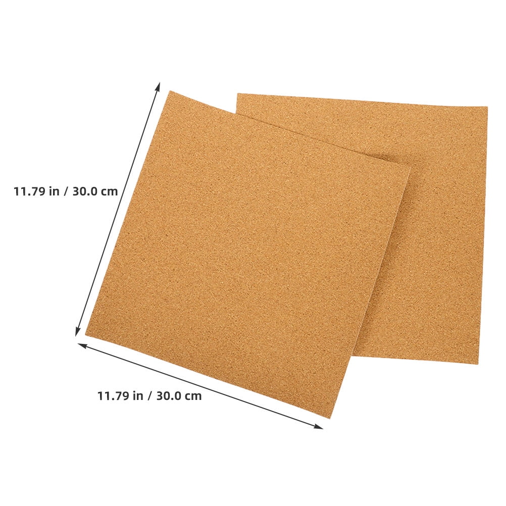HOOWIFFY 5Pcs Sound Insulation Cork Board Tiles with Self Adhesive Backing for Wall Decor V1189-WXFWAL-20260326-02669