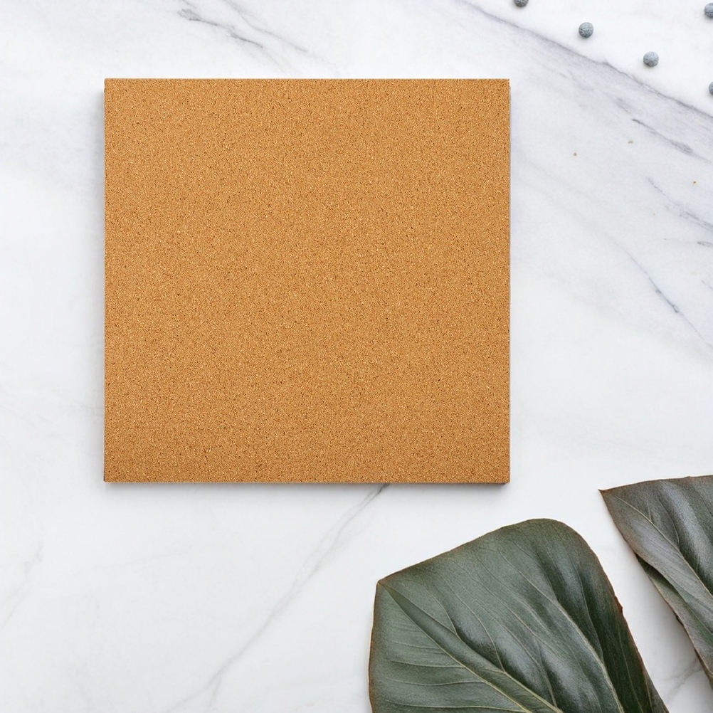 HOOWIFFY 5Pcs Sound Insulation Cork Board Tiles with Self Adhesive Backing for Wall Decor V1189-WXFWAL-20260326-02669