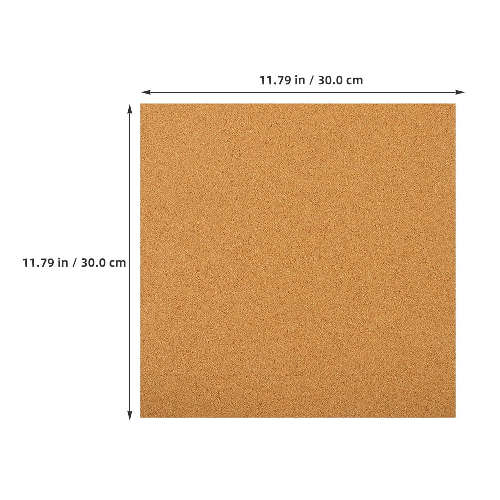 HOOWIFFY 5Pcs Sound Insulation Cork Board Tiles with Self Adhesive Backing for Wall Decor V1189-WXFWAL-20260326-02669