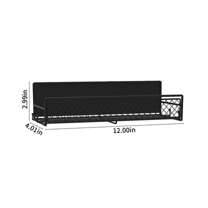 Darzheoy Magnetic Spice Rack Organizer Mesh Design for Refrigerator Oven, Black Storage Rack for Kitchen V1189-WXFWAL-20260326-02672