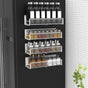 Darzheoy Magnetic Spice Rack Organizer Mesh Design for Refrigerator Oven, Black Storage Rack for Kitchen V1189-WXFWAL-20260326-02673