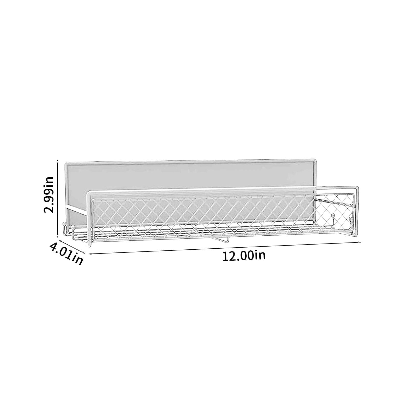 Darzheoy Magnetic Spice Rack Organizer Mesh Design for Refrigerator Oven, Black Storage Rack for Kitchen V1189-WXFWAL-20260326-02673