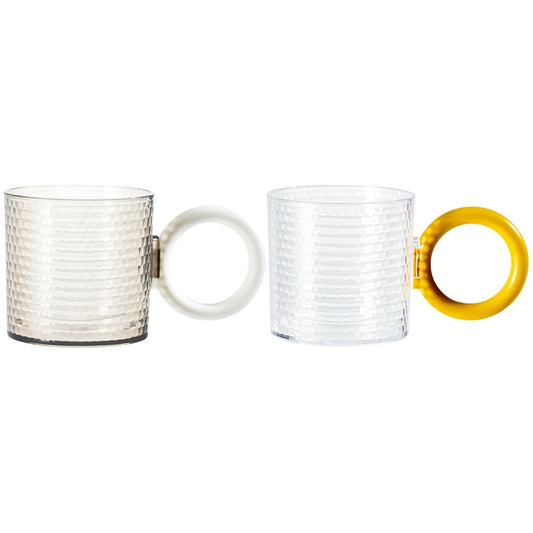 HOOWIFFY 2Pcs Reusable Bathroom Mouthwash Cups with Handle Large Capacity As Material Drinking Tumblers V1189-WXFWAL-20260326-02682