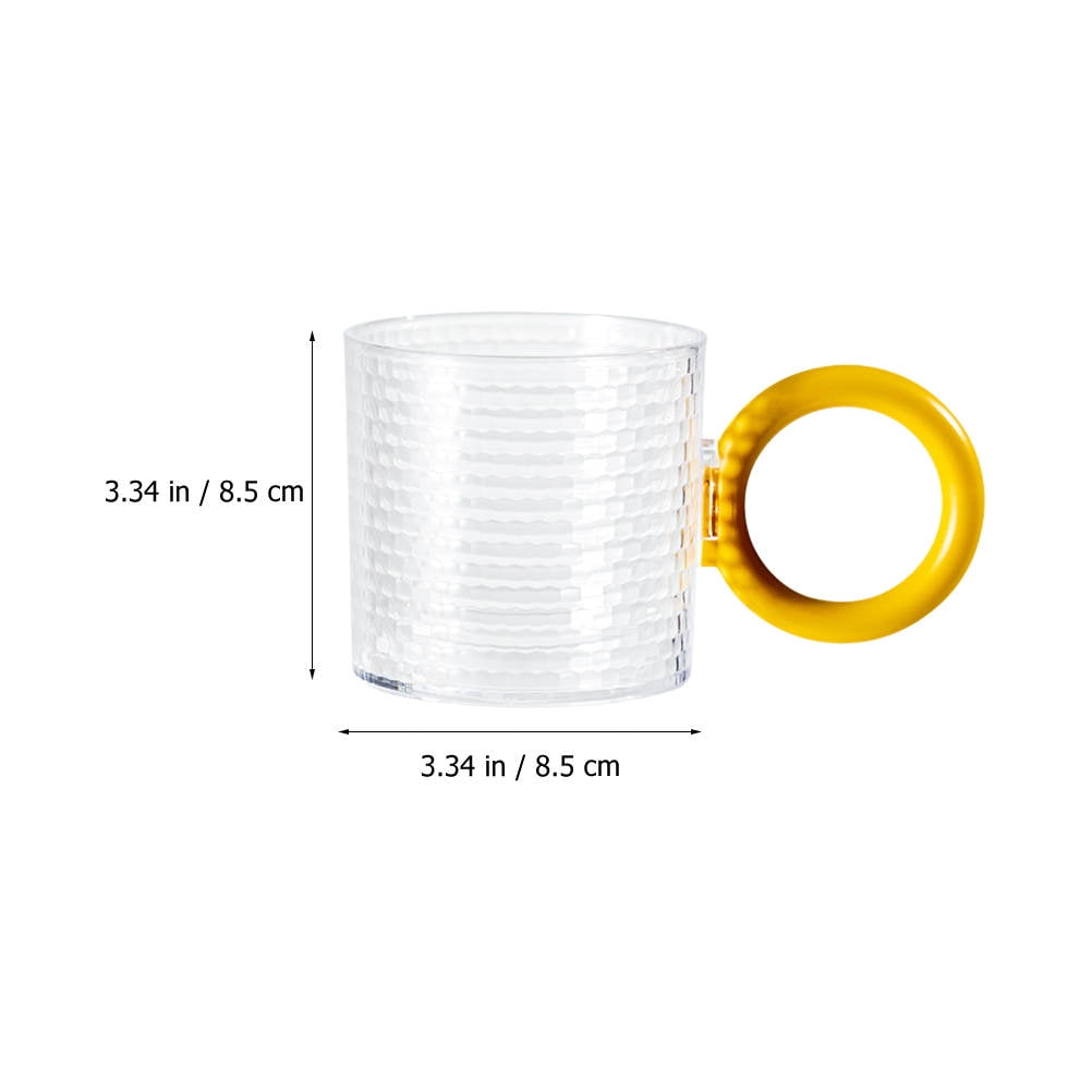 HOOWIFFY 2Pcs Reusable Bathroom Mouthwash Cups with Handle Large Capacity As Material Drinking Tumblers V1189-WXFWAL-20260326-02682