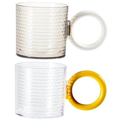 HOOWIFFY 2Pcs Reusable Bathroom Mouthwash Cups with Handle Large Capacity As Material Drinking Tumblers V1189-WXFWAL-20260326-02682