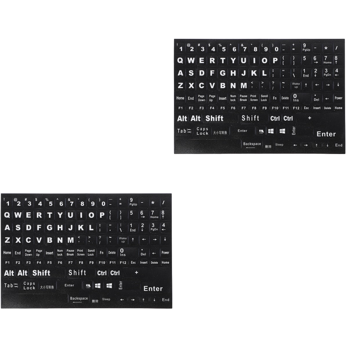HOOWIFFY Hoowiffy Black Keyboard Stickers for Home Perfect Fit Easy Apply V1189-WXFWAL-20260326-02693