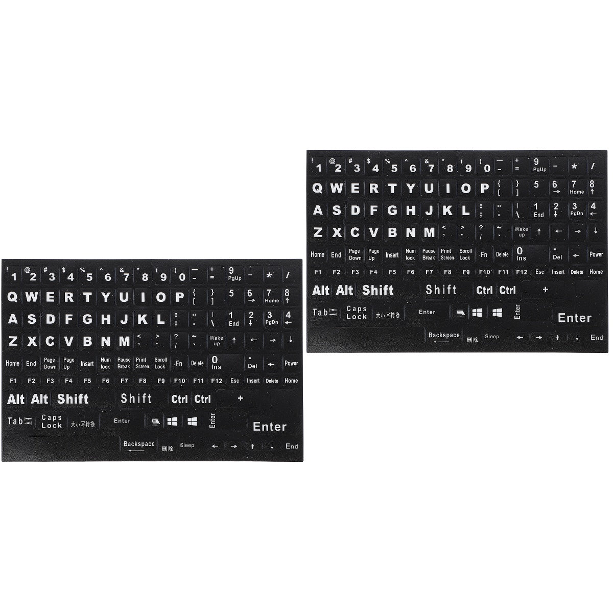 HOOWIFFY Hoowiffy Black Keyboard Stickers for Home Perfect Fit Easy Apply V1189-WXFWAL-20260326-02693