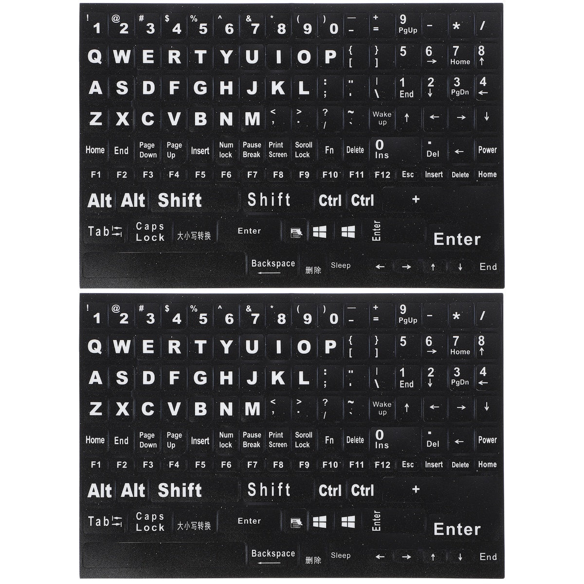 HOOWIFFY Hoowiffy Black Keyboard Stickers for Home Perfect Fit Easy Apply V1189-WXFWAL-20260326-02693
