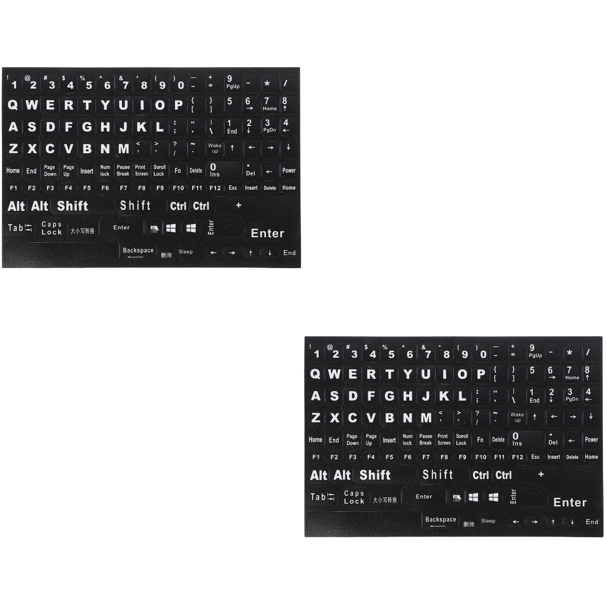 HOOWIFFY Hoowiffy Black Keyboard Stickers for Home Perfect Fit Easy Apply V1189-WXFWAL-20260326-02693
