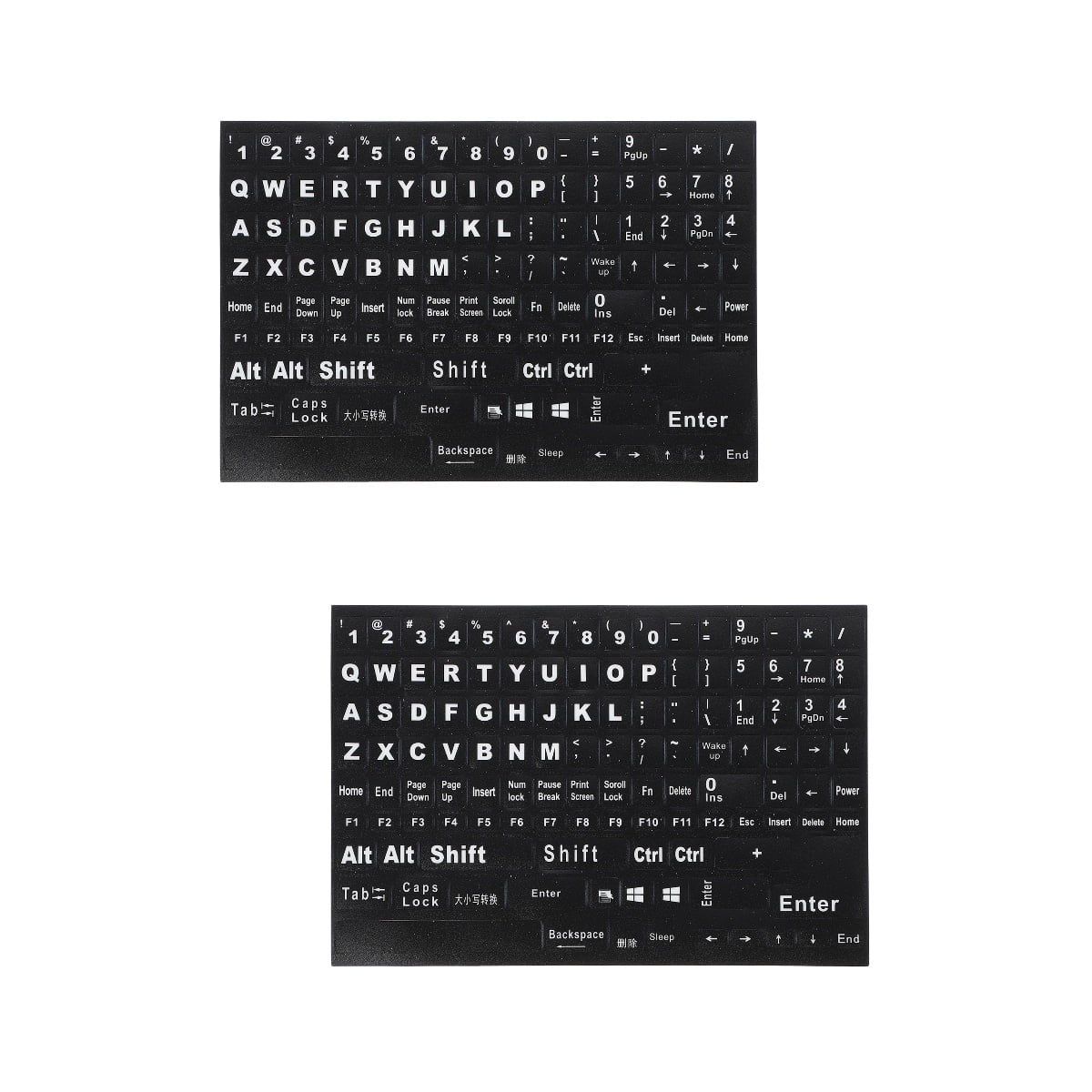 HOOWIFFY Hoowiffy Black Keyboard Stickers for Home Perfect Fit Easy Apply V1189-WXFWAL-20260326-02693