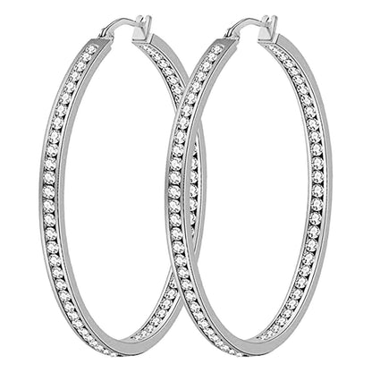 ChmadoxnLarge Hoop, Earrings, Silver, (19'), DTBPRQ50 One Size Silver V1189-WXFWAL-20260326-02700