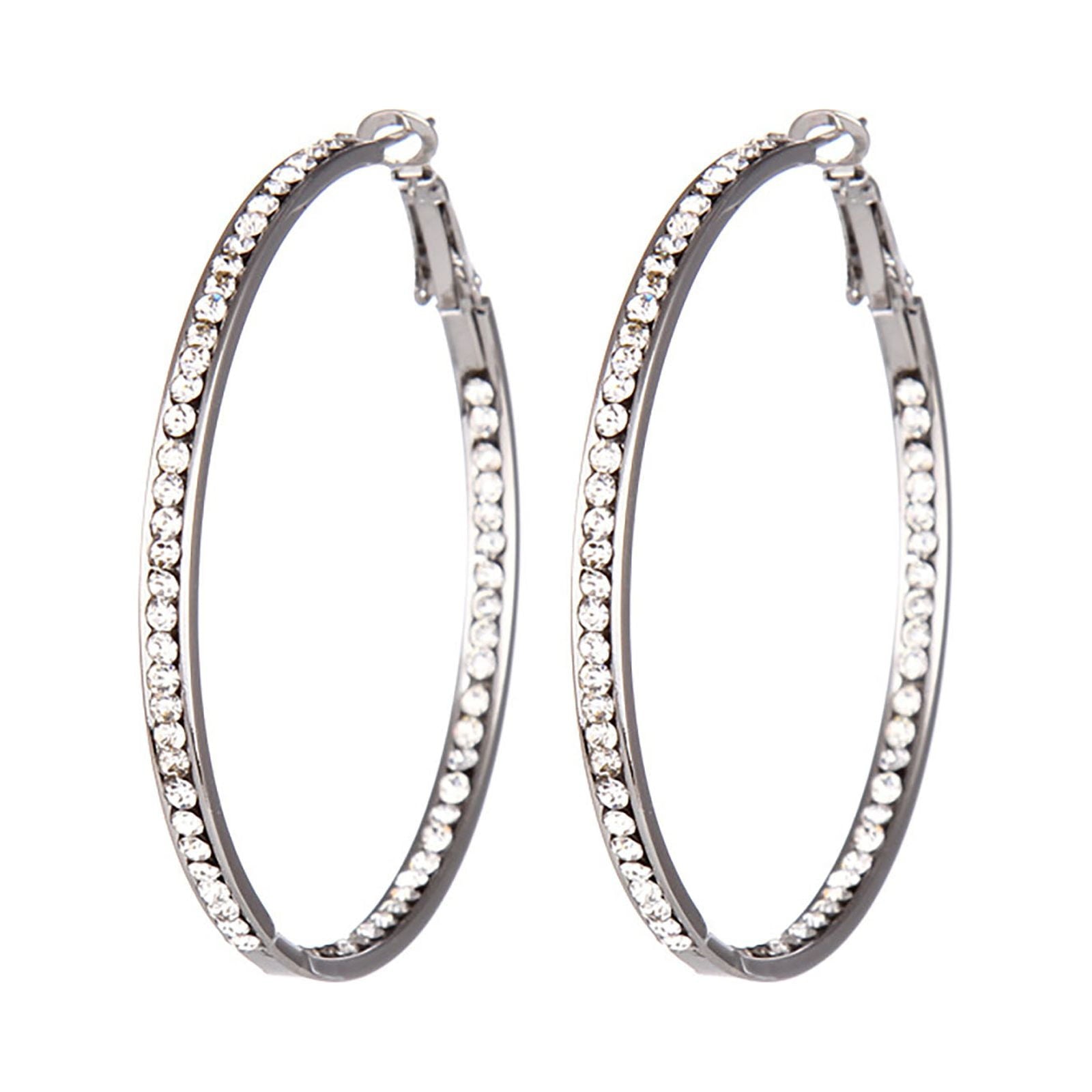 ChmadoxnLarge Hoop, Earrings, Silver, (19'), DTBPRQ50 One Size Silver V1189-WXFWAL-20260326-02700