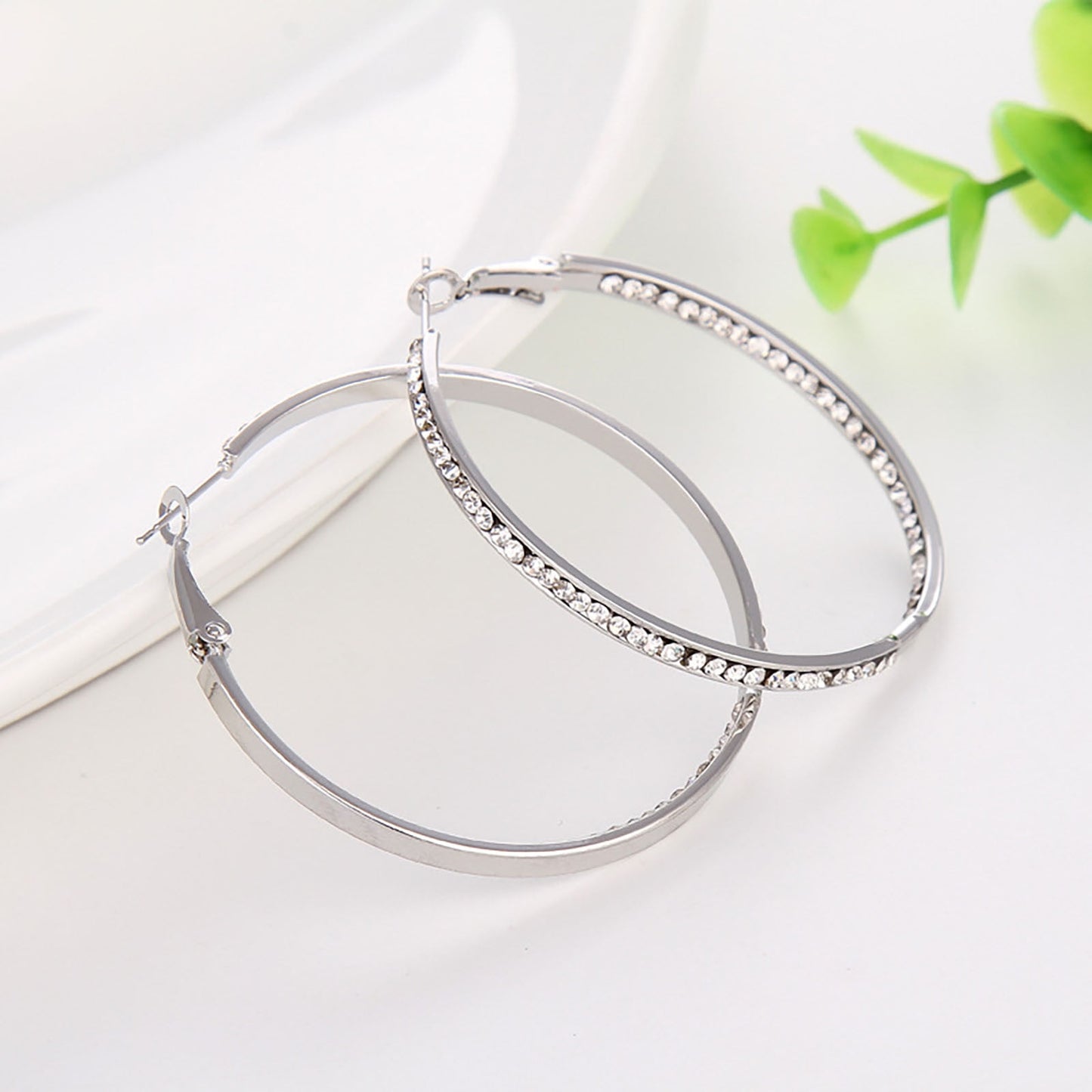 ChmadoxnLarge Hoop, Earrings, Silver, (19'), DTBPRQ50 One Size Silver V1189-WXFWAL-20260326-02700