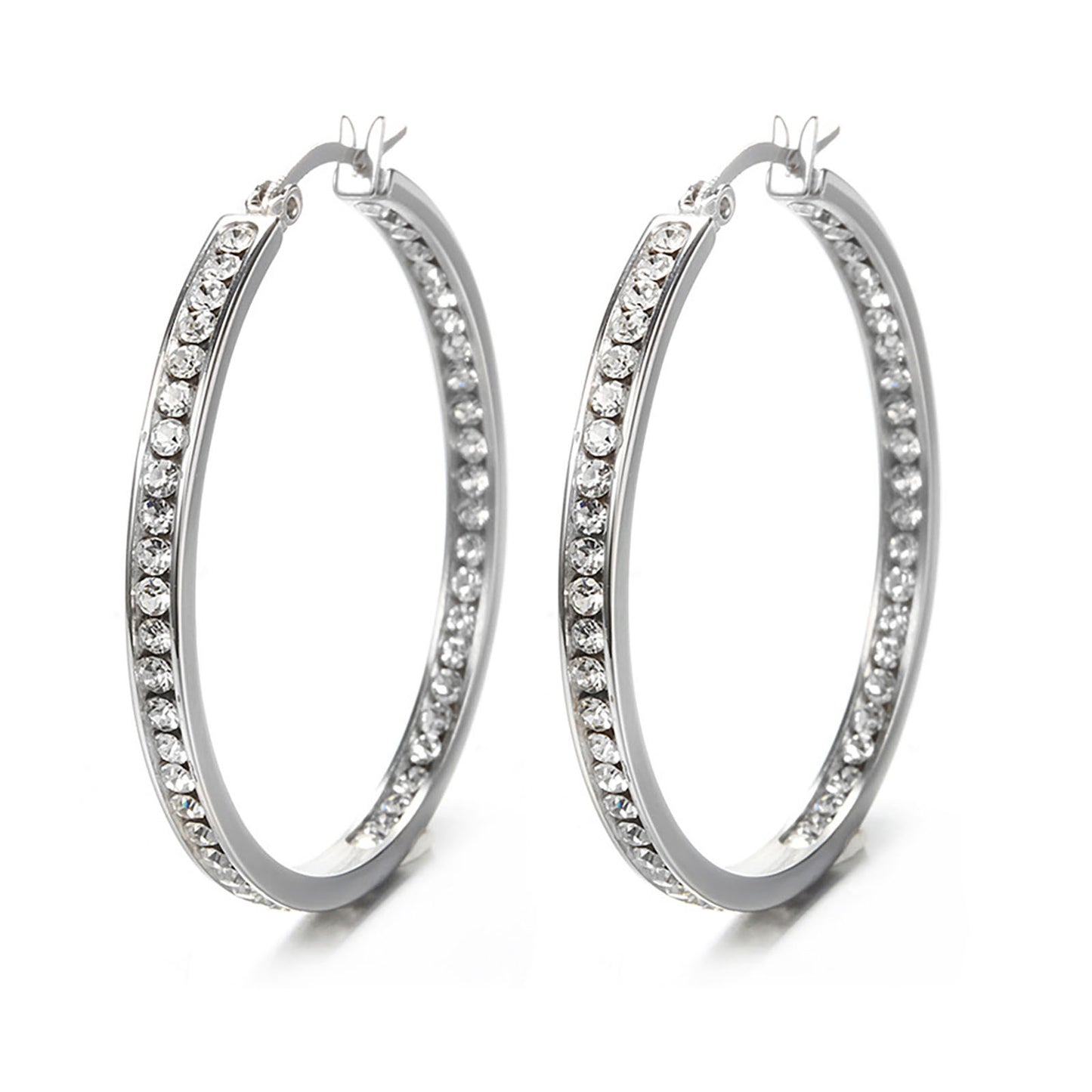 ChmadoxnLarge Hoop, Earrings, Silver, (19'), DTBPRQ50 One Size Silver V1189-WXFWAL-20260326-02700