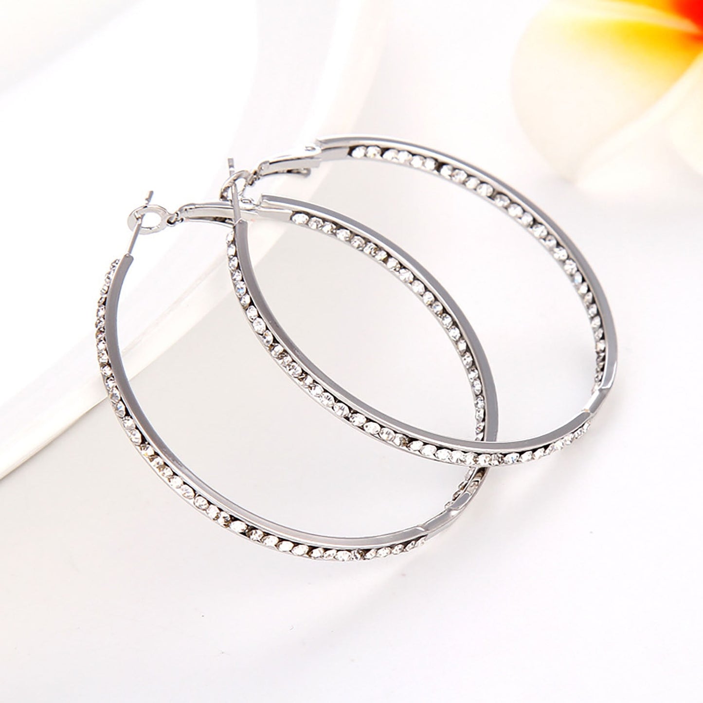 ChmadoxnLarge Hoop, Earrings, Silver, (19'), DTBPRQ50 One Size Silver V1189-WXFWAL-20260326-02700