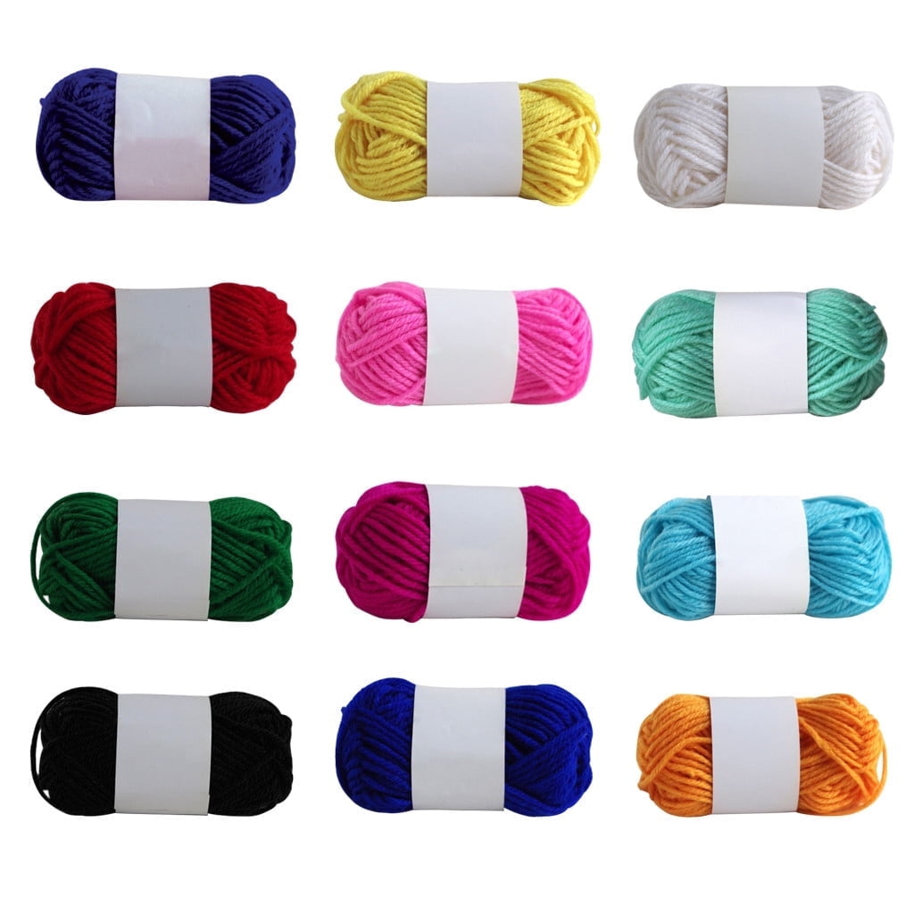 Chmadoxn Acrylic Yarn 10g Multicolored Yarn 12 Pieces V1189-WXFWAL-20260326-02710