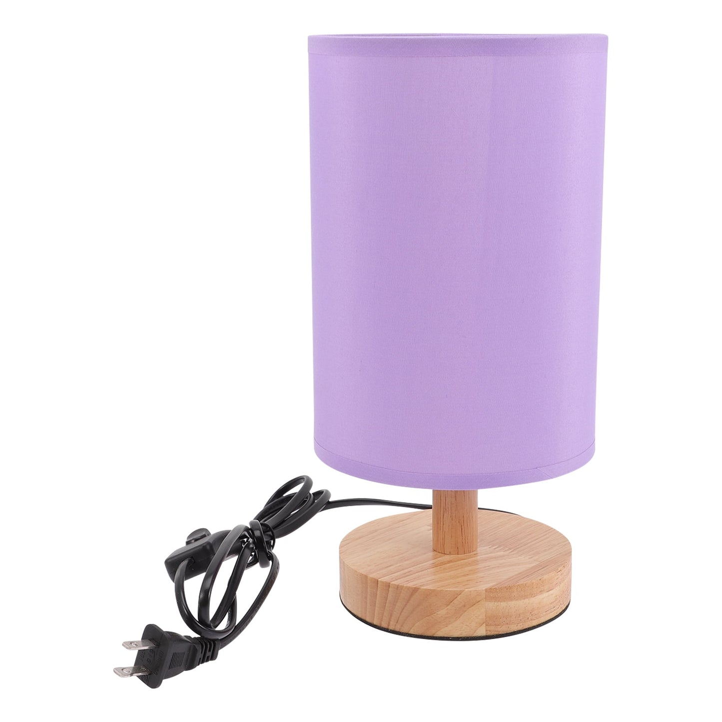 SKISUNO Violet Table Lamp for Bedroom with Cloth and Iron Material Modern Style Decorative Light 6.3 inches V1189-WXFWAL-20260326-02719