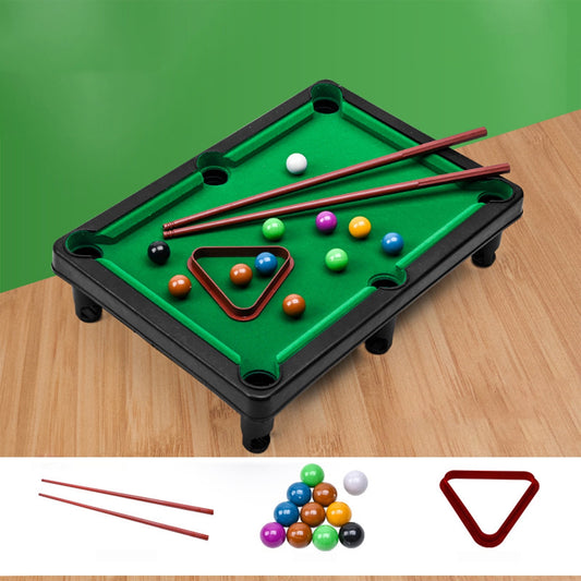 Lksixu Tabletop Pool, Mini Pool Table Table Billiards Game Set With 2 Sticks & 11 Balls Home Office Desk V1189-WXFWAL-20260326-02720