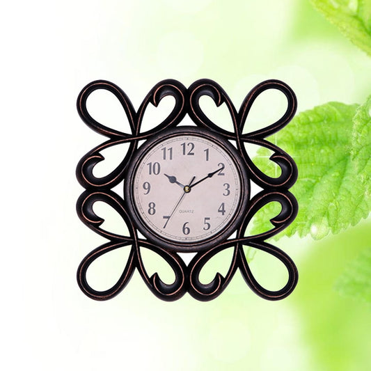 HOOWIFFY Vintage Style Silent Wall Clock with Decorative Dial, Black, Perfect for Bar, Hotel, Home or Office V1189-WXFWAL-20260326-02722