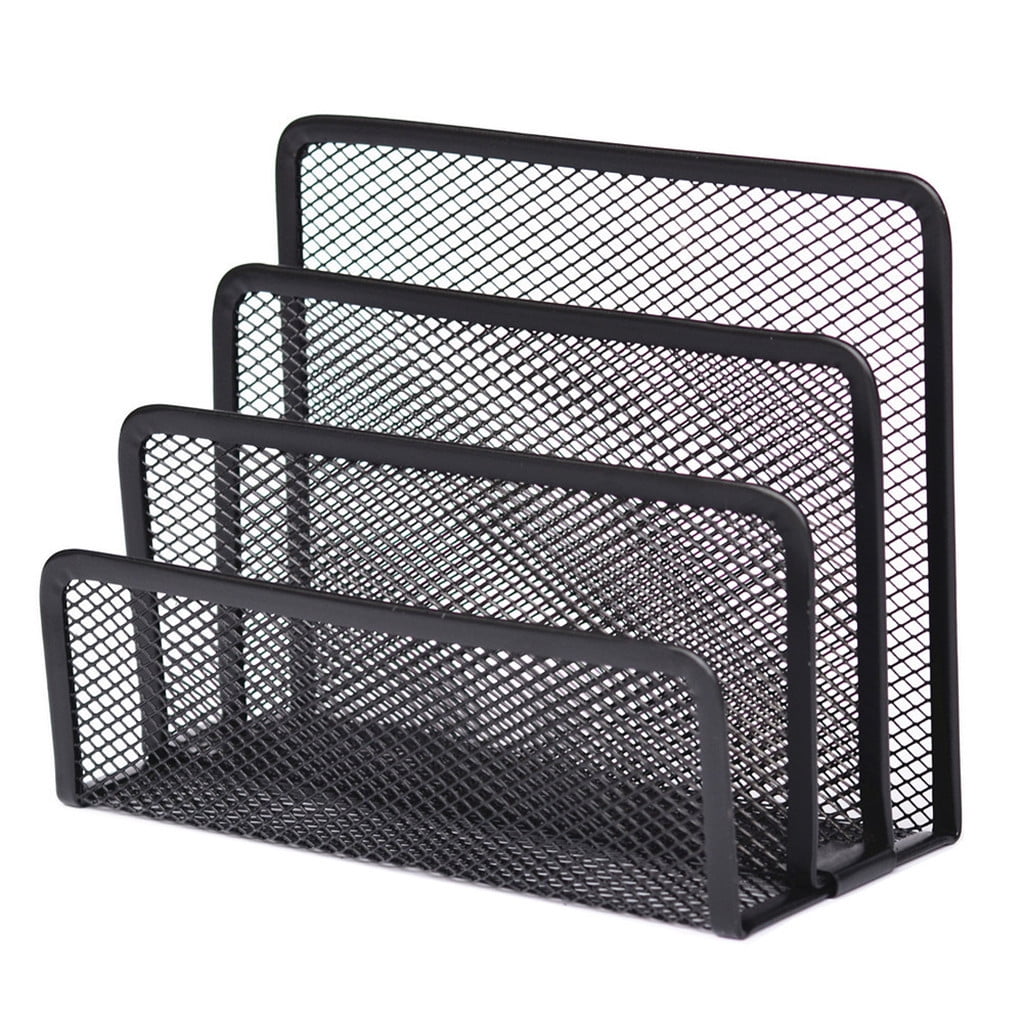 Darzheoy Mesh Desktop File Sorter Organizer, 5 Upright Section Bookshelf Organizer, Enduring File Sorter for V1189-WXFWAL-20260326-02760