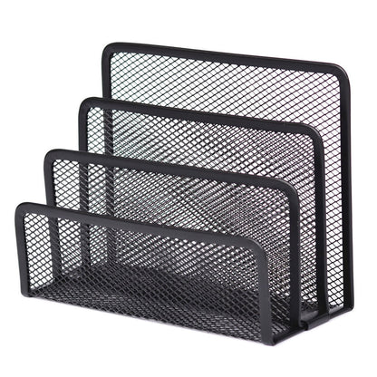Darzheoy Mesh Desktop File Sorter Organizer, 5 Upright Section Bookshelf Organizer, Enduring File Sorter for V1189-WXFWAL-20260326-02760