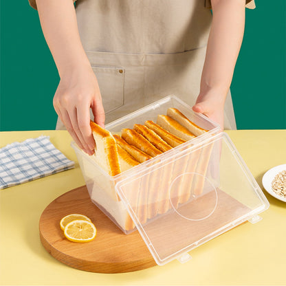 Lksixu Storage Bins with Lids Airtight Bread Storage Containers Bread Bin Plastic Reusable Loaf Cake Clear V1189-WXFWAL-20260326-02762