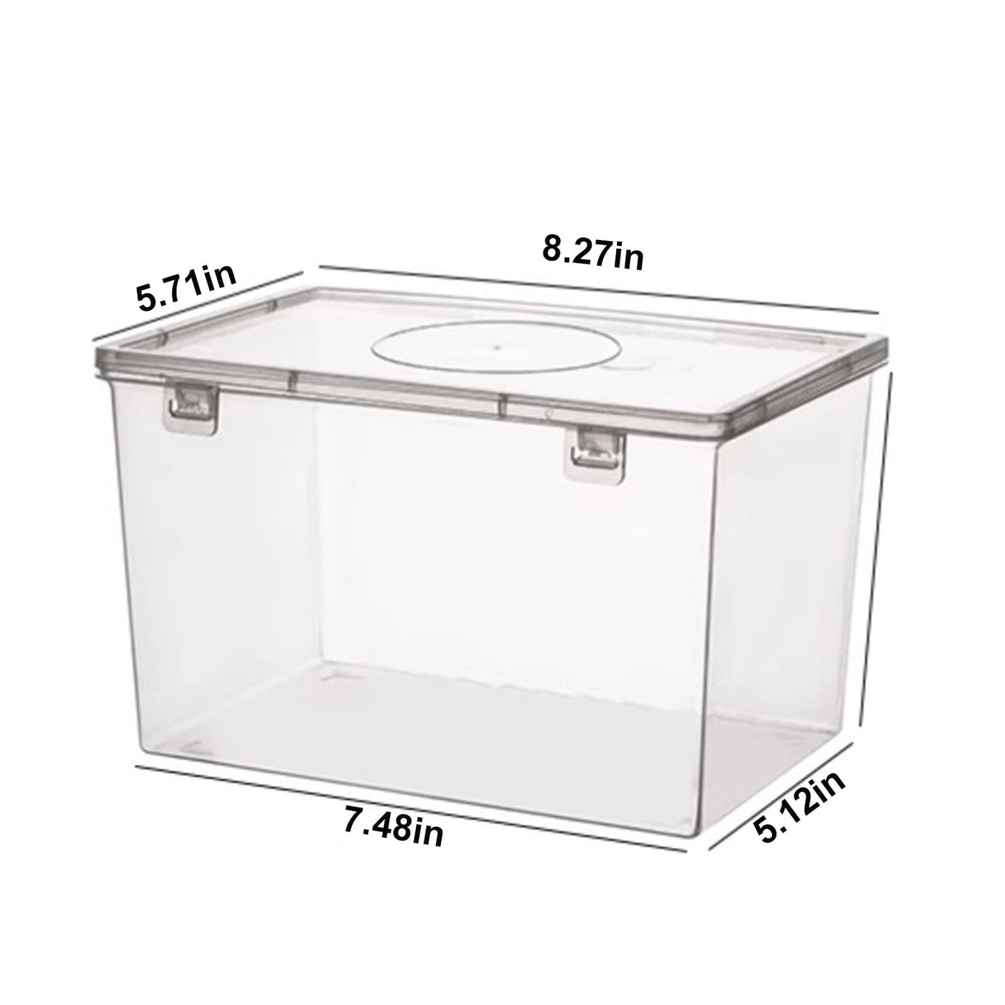 Lksixu Storage Bins with Lids Airtight Bread Storage Containers Bread Bin Plastic Reusable Loaf Cake Clear V1189-WXFWAL-20260326-02762