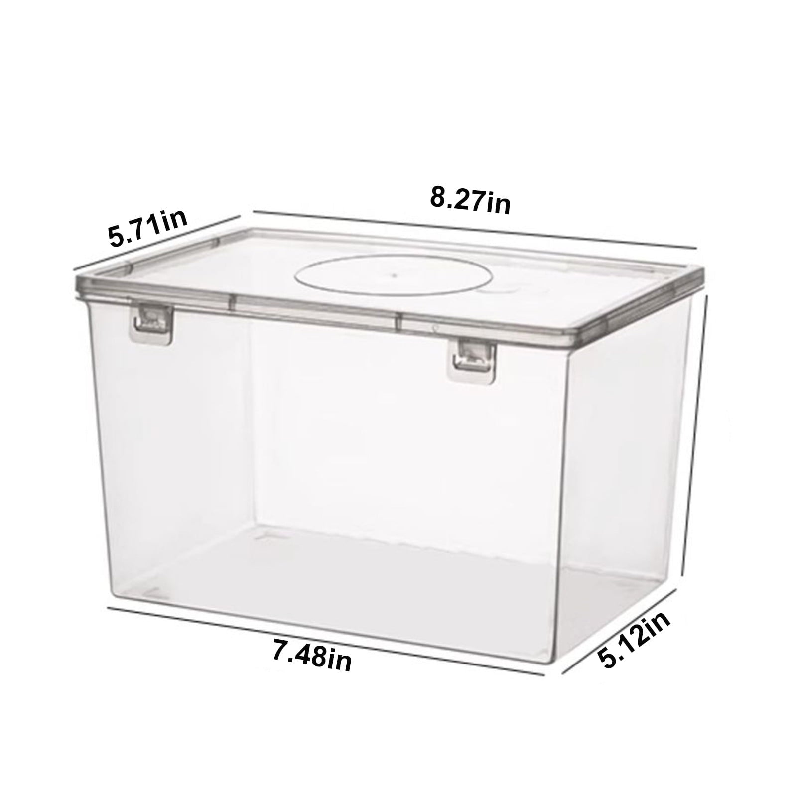 Lksixu Storage Bins with Lids Airtight Bread Storage Containers Bread Bin Plastic Reusable Loaf Cake Clear V1189-WXFWAL-20260326-02762
