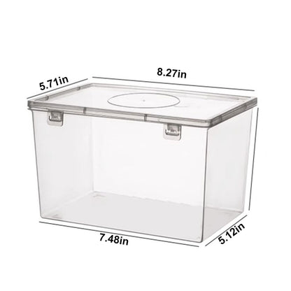 Lksixu Storage Bins with Lids Airtight Bread Storage Containers Bread Bin Plastic Reusable Loaf Cake Clear V1189-WXFWAL-20260326-02762