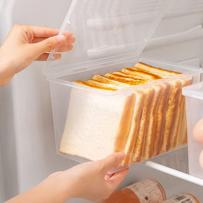 Lksixu Storage Bins with Lids Airtight Bread Storage Containers Bread Bin Plastic Reusable Loaf Cake Clear V1189-WXFWAL-20260326-02762