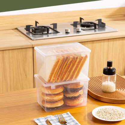 Lksixu Storage Bins with Lids Airtight Bread Storage Containers Bread Bin Plastic Reusable Loaf Cake Clear V1189-WXFWAL-20260326-02762
