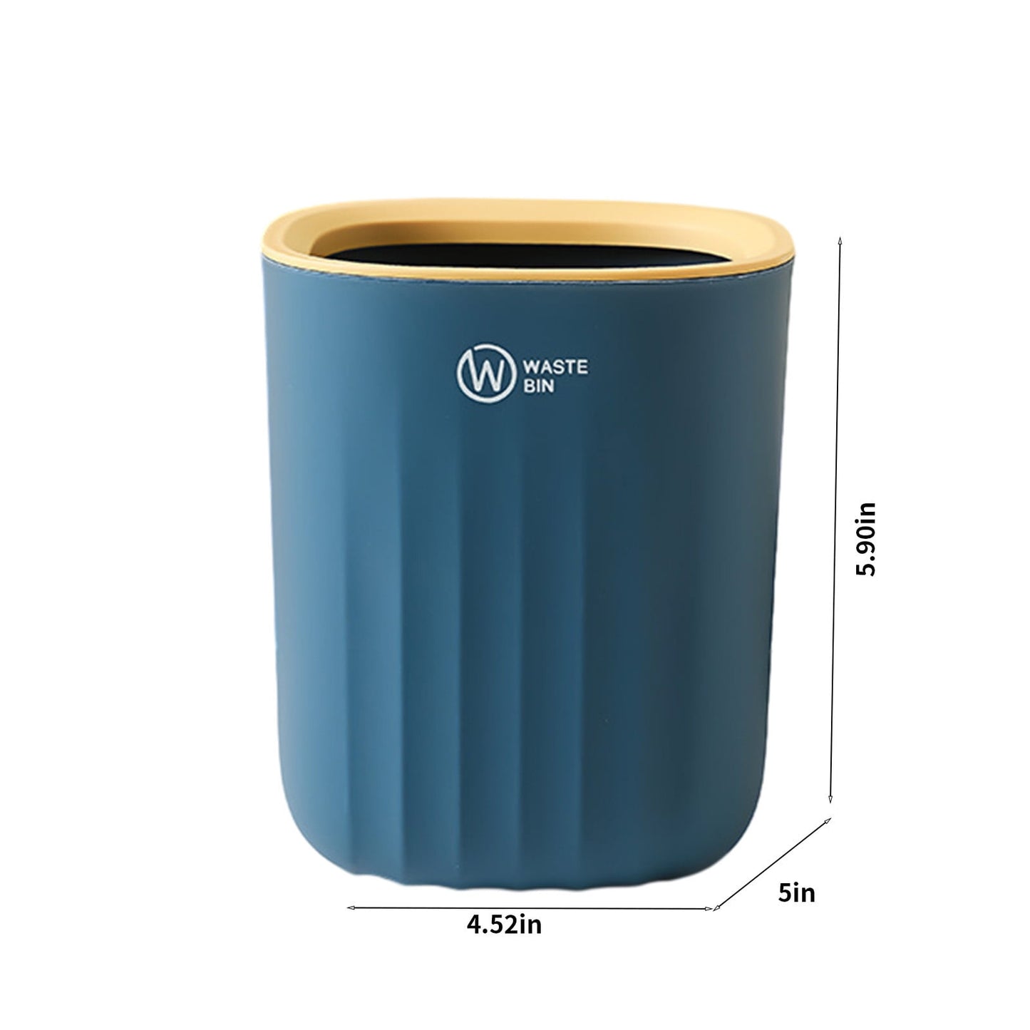 Chmadoxn Bathroom Trash Can, Plastic Rectangular Garbage Can for Kitchen, Bedroom, Living Room, Small Indoor V1189-WXFWAL-20260326-02780