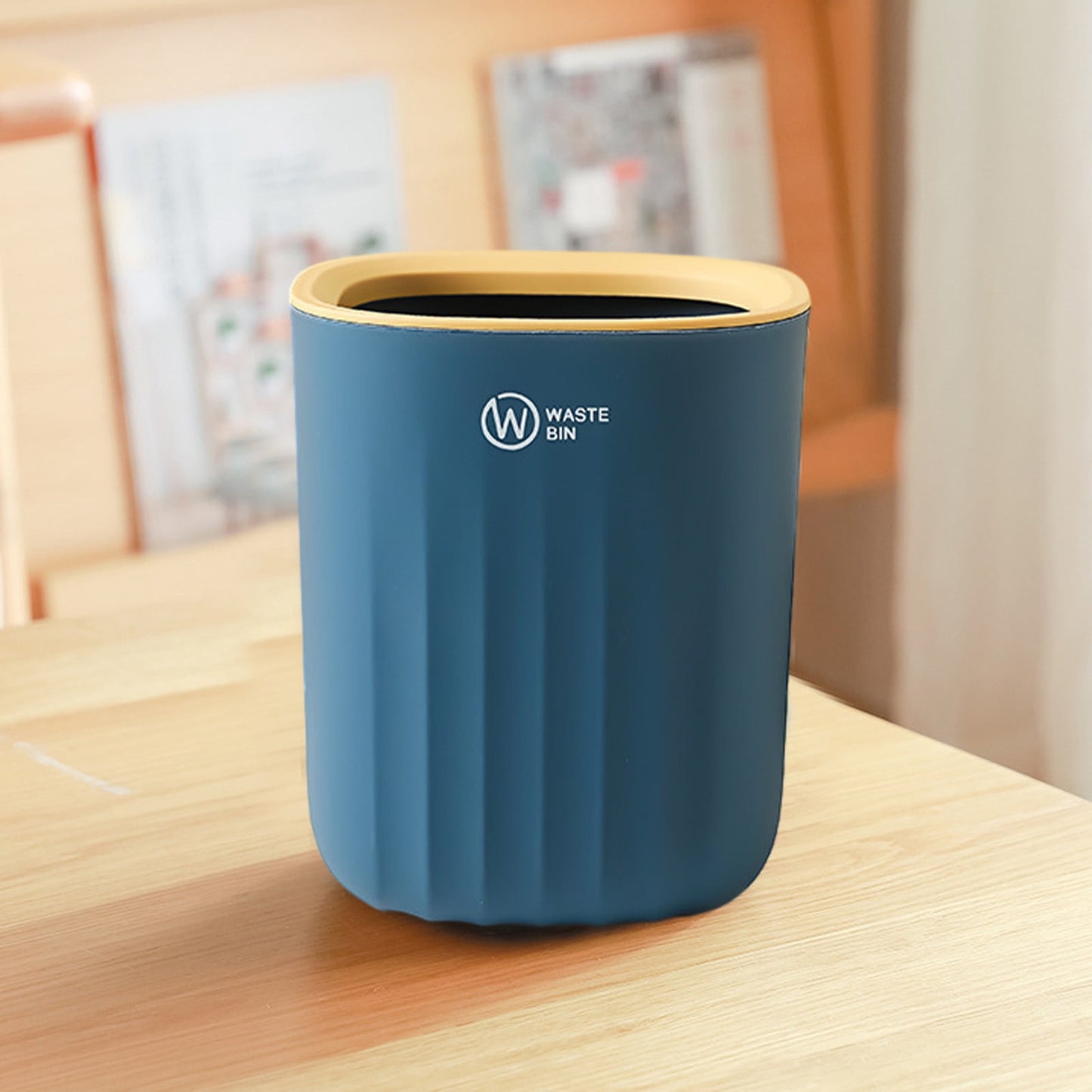 Chmadoxn Bathroom Trash Can, Plastic Rectangular Garbage Can for Kitchen, Bedroom, Living Room, Small Indoor V1189-WXFWAL-20260326-02780