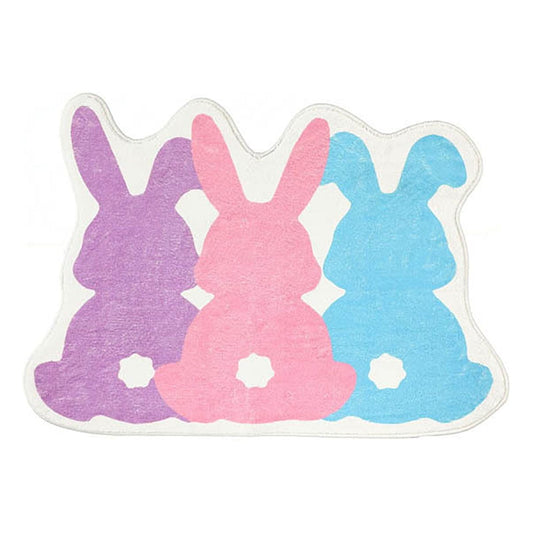 Darzheoy Easter Bathroom Rugs, Bunny Easter Bath Mats for Bathroom Non-slip Carpet Bathroom Living Room V1189-WXFWAL-20260326-02788