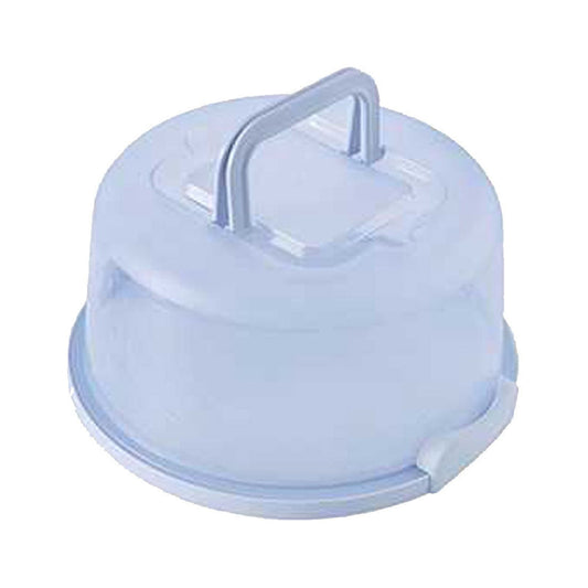 Lksixu Cake Box Round Cake Stand with Lid and Foldable Handle 10 Inch Portable Cake Container Cake Ornaments, V1189-WXFWAL-20260326-02793