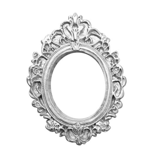 Chmadoxn Vintage Picture Frames Tiny Picture Frames Antique Photo Frame Mini Vintage Frame Ornate Resin Oval V1189-WXFWAL-20260326-02815