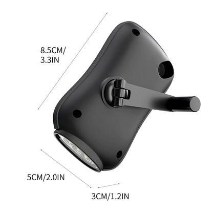 Chmadoxn Crank Flashlight, Emergency Rechargeable LED Flashlight, Portable Camping Light, Self Powered V1189-WXFWAL-20260326-02819
