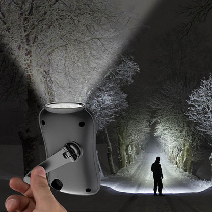 Chmadoxn Crank Flashlight, Emergency Rechargeable LED Flashlight, Portable Camping Light, Self Powered V1189-WXFWAL-20260326-02819