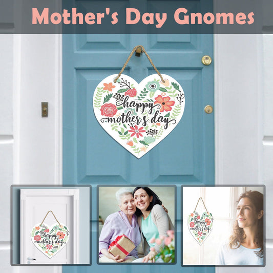Mothers Day Gifts Chmadoxn Mothers Day Gifts for Mom Front Door Welcome Sign - Heart-Shaped Happy Mother'S V1189-WXFWAL-20260326-02823