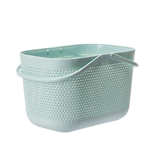 Chmadoxn Portable Shower Tote Plastic Storage Basket with Handle Box Organizer Bin for Bathroom, Pantry, V1189-WXFWAL-20260326-02828