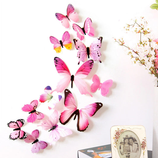 Darzheoy 12Pcs Butterfly Wall Decals, 3D Butterfly Wall Stickers Removable DIY Home Decorations Art Decor V1189-WXFWAL-20260326-02868