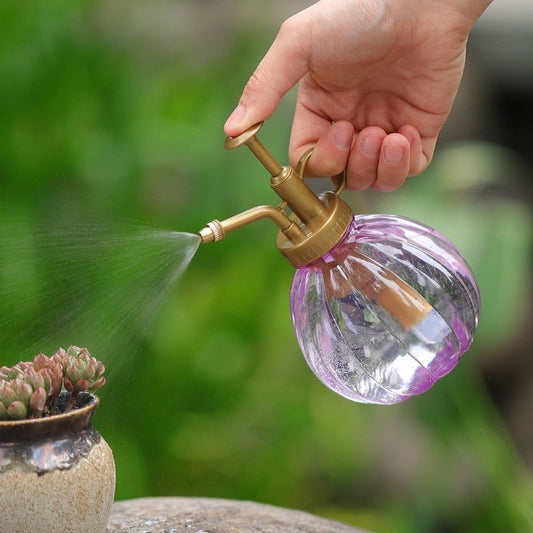 Darzheoy Plant Mister Spray Bottle, 350ML Vintage Pumpkin Style Decorative Plant Atomizer Watering Can Pot V1189-WXFWAL-20260326-02882