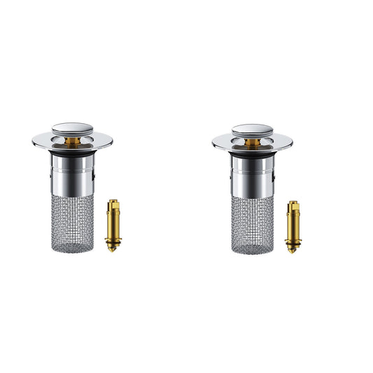 Chmadoxn Universal Bathroom Sink Stopper, Basin Sink Drain Strainer, Bathroom Sink Plug with Stainless Steel V1189-WXFWAL-20260326-02895