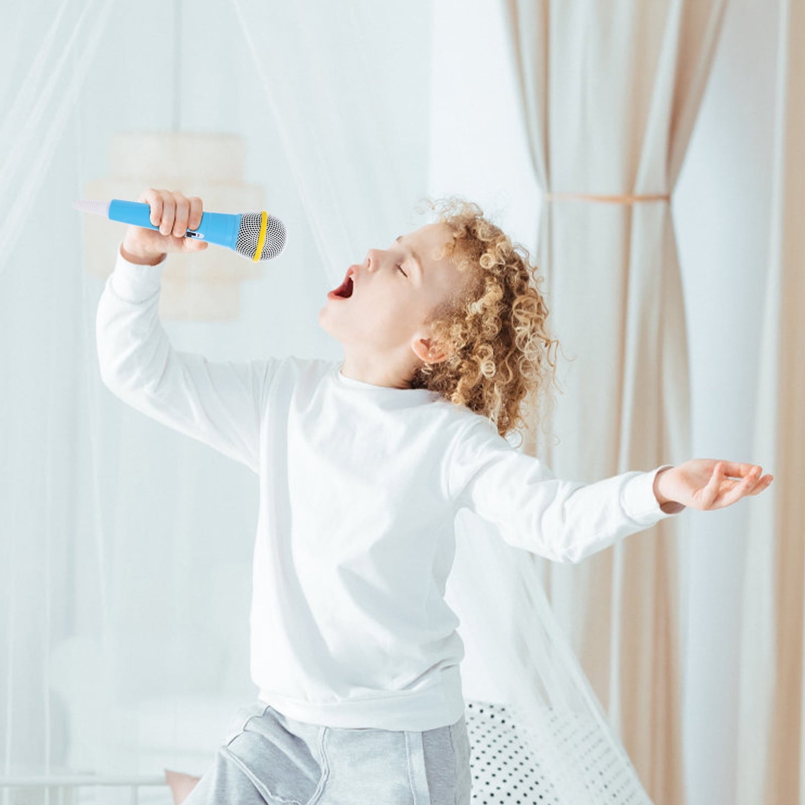 Simulation Microphone Mini Kids Prop Funny Toy Children Plaything Interesting Model Toys V1189-WXFWAL-20260326-02944