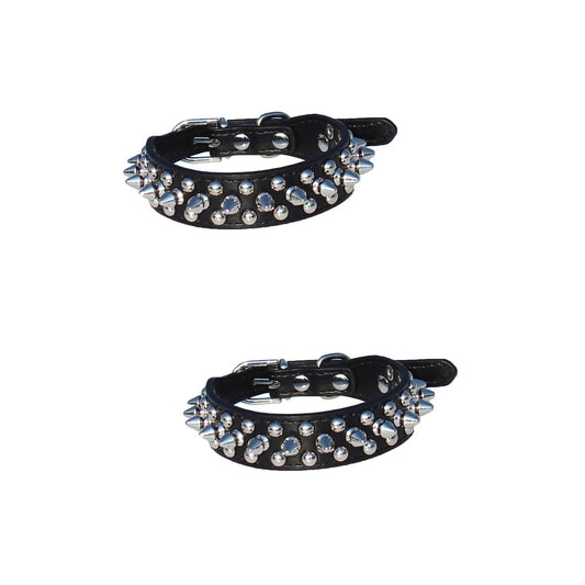 2 PCS Dog Chain Collars Small+dog+collar Choke for Dogs Tiny French Bulldog Spiky Adjustable Pet V1189-WXFWAL-20260326-02945