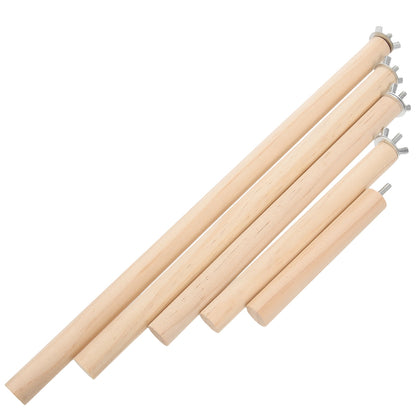 Wooden Parrot Standing Pole 5PCS Bird Perches for Cage, Bird Cage Accessories, Climbing Perch Stand for V1189-WXFWAL-20260326-02946
